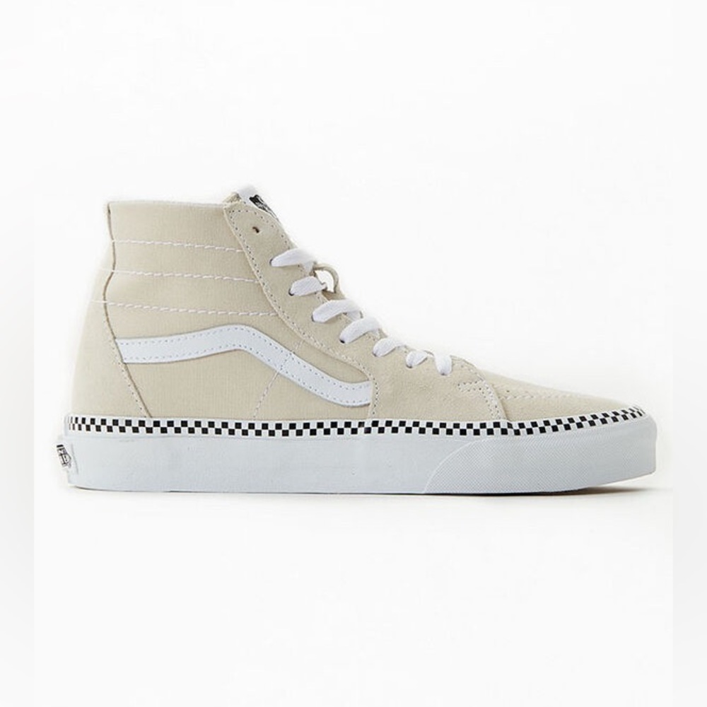 Vans WMNS Sk8-Hi Tapered Checkerboard Foxing Turtl VN0A4U16DJR sneakers size7.5